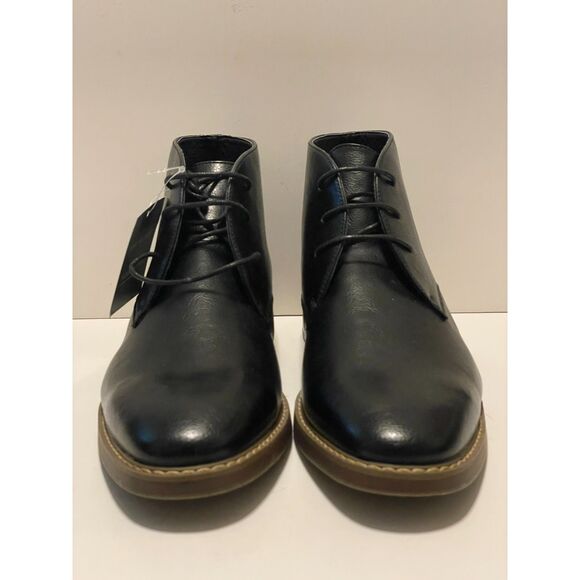 Van Heusen Men\'s Gibson Lace Up Ankle Boot Black Size 11 M NWT main image 5